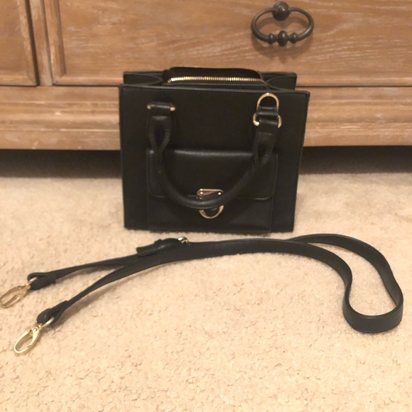 Forever 21 Small Black Satchel/Crossbody - Picture 3 of 3